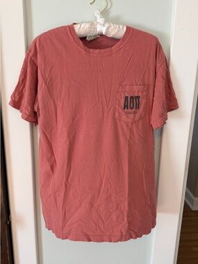 Pocket Crewneck T-Shirt - Alpha Omicron Pi, Alpha Chi Chapter WKU